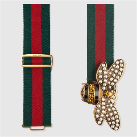 gucci web belt with bee replica|authentic Gucci women belt.